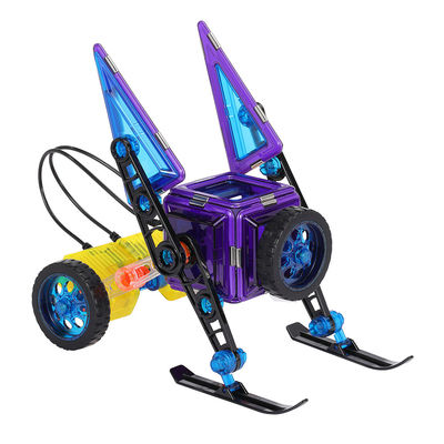 Buy Remote Controlled Motor Magnetic Building Blocks Magnetic Tiles With Wheels online manufacture