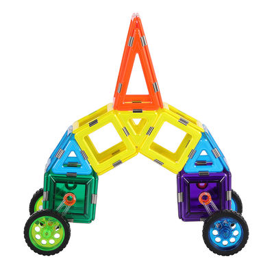 Buy 3D Construction Colorful Magnetic Tiles Car Building Blocks STEM Toys OEM ODM online manufacture