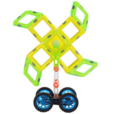 Buy Girls And Boys Magnetic Tiles Vehicles Pinwheel Structure Assembled Toys online manufacture