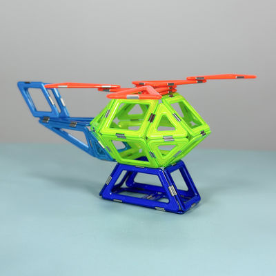 Buy Engineering Vehicle Helicopter Stem Magnetic Tiles Building Sets Children DIY online manufacture