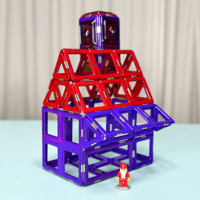 Buy Kids Christmas House Magnetic Shape Building Blocks Magnetic Tiles Construction Set online manufacture