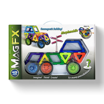 Children'S Gift Magnetic Block Sets 43 PCS Geometry Building Toys Educational OEM