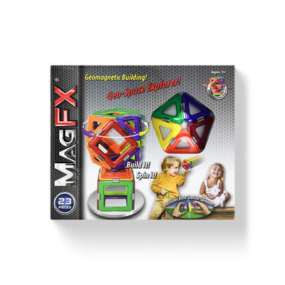 3 Years+ DIY Assembly Magnetic Block Sets , Geometric Magnetic Shapes Kits