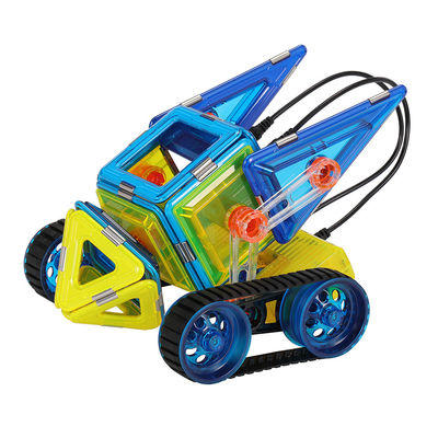 Educational Toys Magnetic Tiles Remote Control Car Locomotive Cyclone Tank For Children