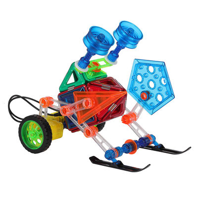 Colorful Plastic Magnetic Tiles Remote Control Car Magnetic Childrens Blocks
