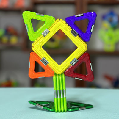 Magnetic Tile Assembly With Versatile Shapes For Animals And Plants Sunflower