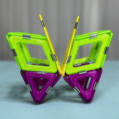 Magnetic Tile Assembly With Versatile Shapes For Animals And Plants Butterfly