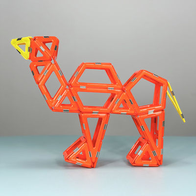 Kids Educational Camel Animal Model Magnetic Tiles Diy Assembly Magnet Toys