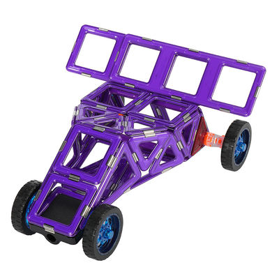 DIY Deformation Magnetic Tiles Vehicles Formula 1 Racing Car Educational Blocks Toy