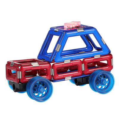 OEM Early Educational Magnetic Cars Toys , Police Car Magnetic Toys For Kids