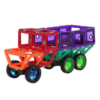 MAGFX Funny Heavy Truck Structures Magnetic Building Tiles Magnet Toy For Kids