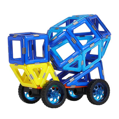 Concrete Mixer Magnetic Tiles Vehicles Engineering Car Kids Play Construction Toys