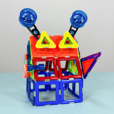OEM Colorful Magnetic Science Tiles Puzzle Toy Mecha House Monster Shapes