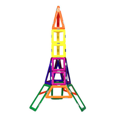 Colorful Iron Tower Shapes Magnetic Construction Toys 3D Magnetic Building Blocks