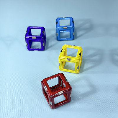 Custom Kids Learning 3D Magnetic Construction Blocks / Magnetic Building Tiles