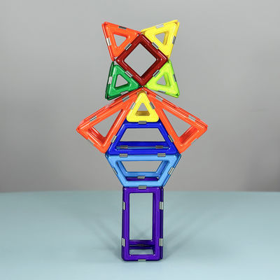 3d Educational Geometric Magnetic Building Tiles Set , Magnetic Building Shapes Toy